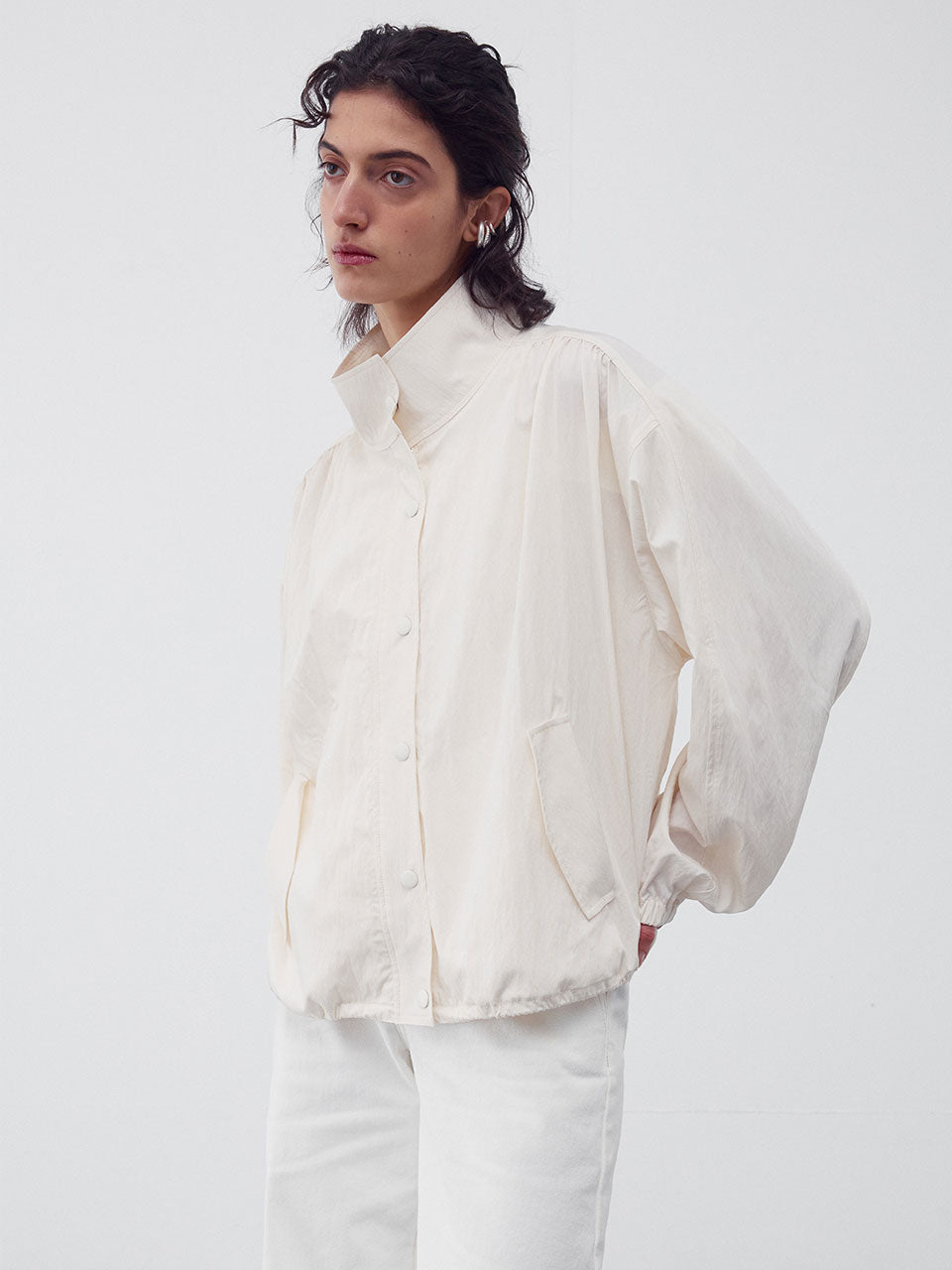 High-neck buttoned jumper - fasfas