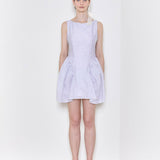 'La mer' shirring skirt dress blue grey