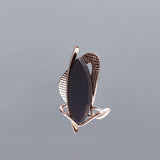 Dancing joli brooch onyx - fasfas