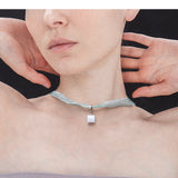Velvet choker necklace (1.8cm) - fasfas