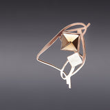 Dancing objet No.17 brooch rosegold - fasfas