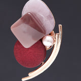 Mignon brooch burgundy - fasfas