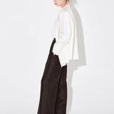 Vanessa straight pants dark brown - fasfas