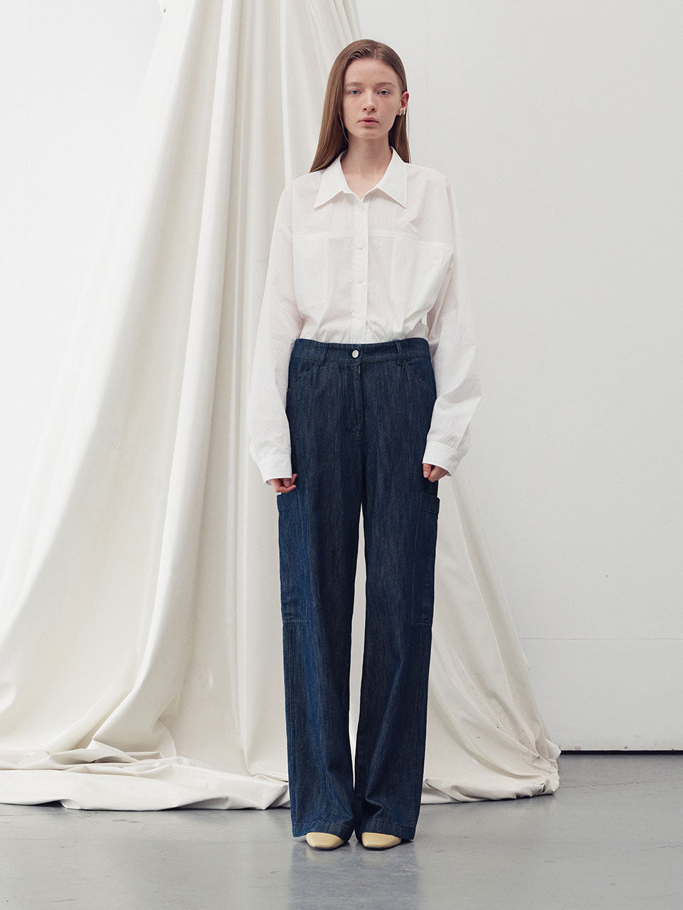 Denim cargo pants - fasfas