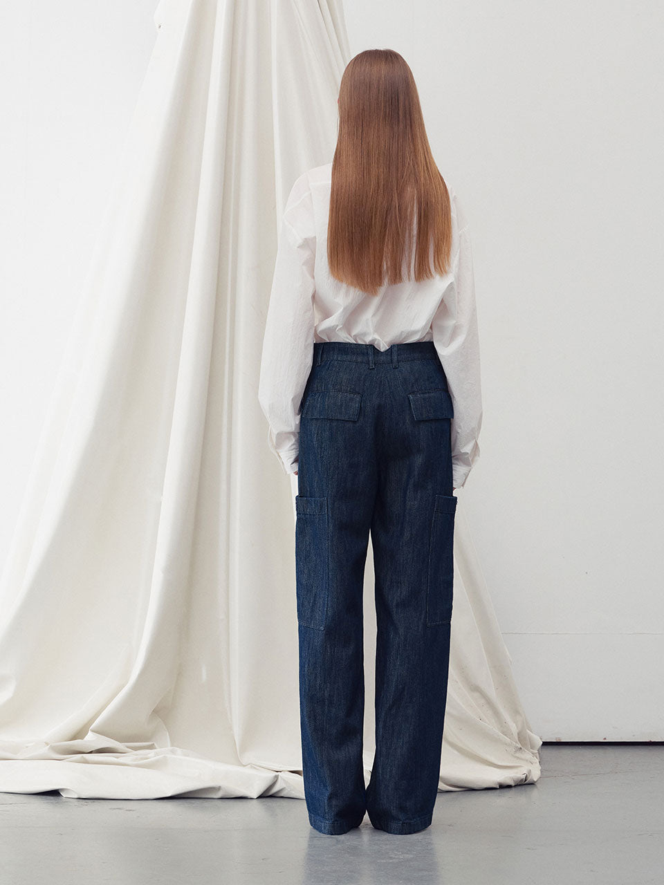Denim cargo pants - fasfas
