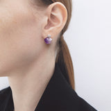 Amethyst savanna earrings(clip-on earrings) - fasfas
