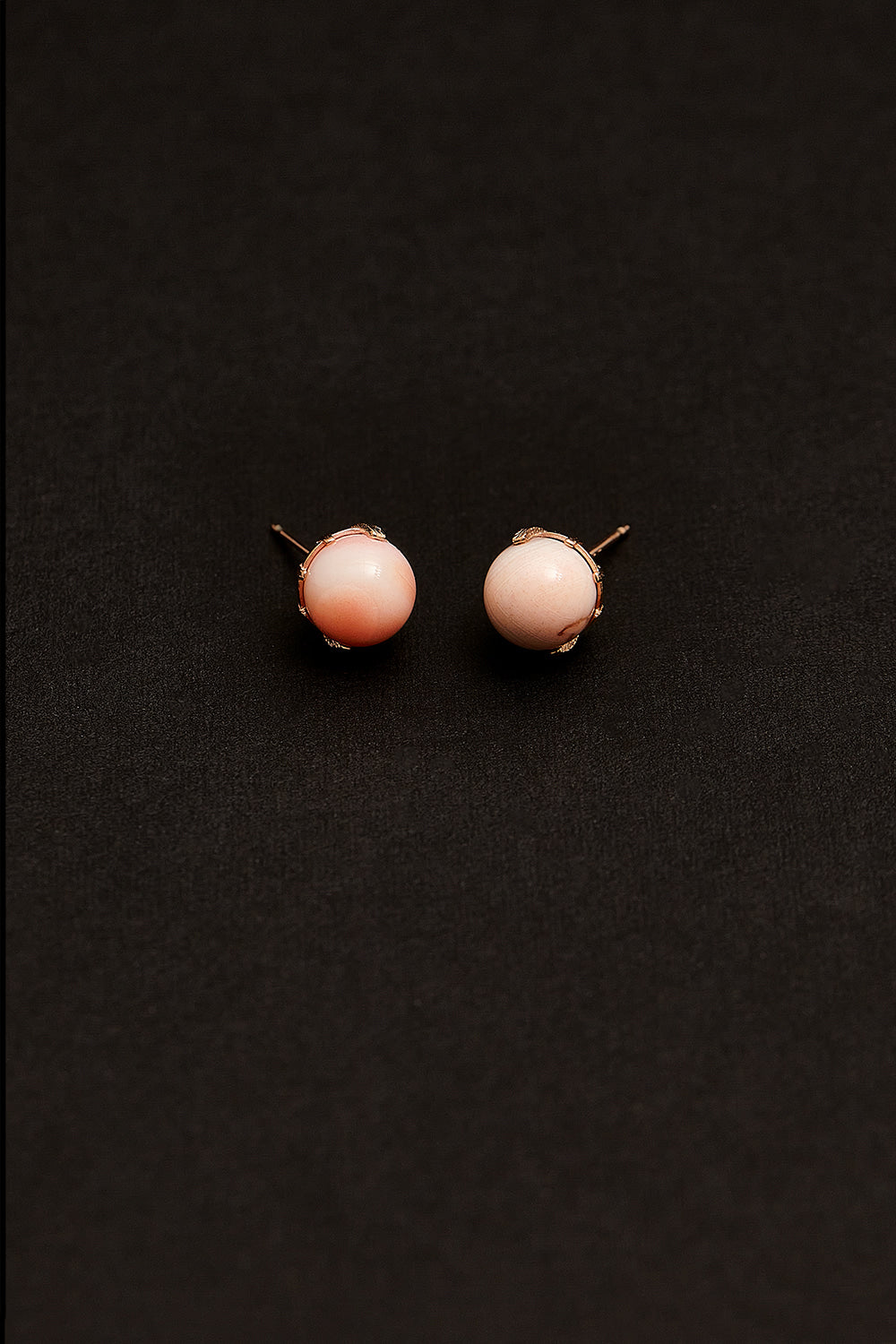 8mm pink botswana earrings(clip-on-option) - fasfas