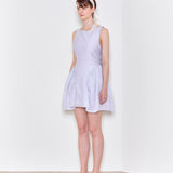'La mer' shirring skirt dress blue grey