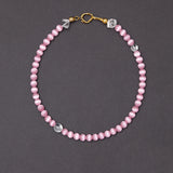 8m pink cats eyes necklace - fasfas