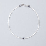 4mm texture white pearl necklace - fasfas