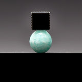 10mm amazonite onyx earrings(clip-on-option) - fasfas
