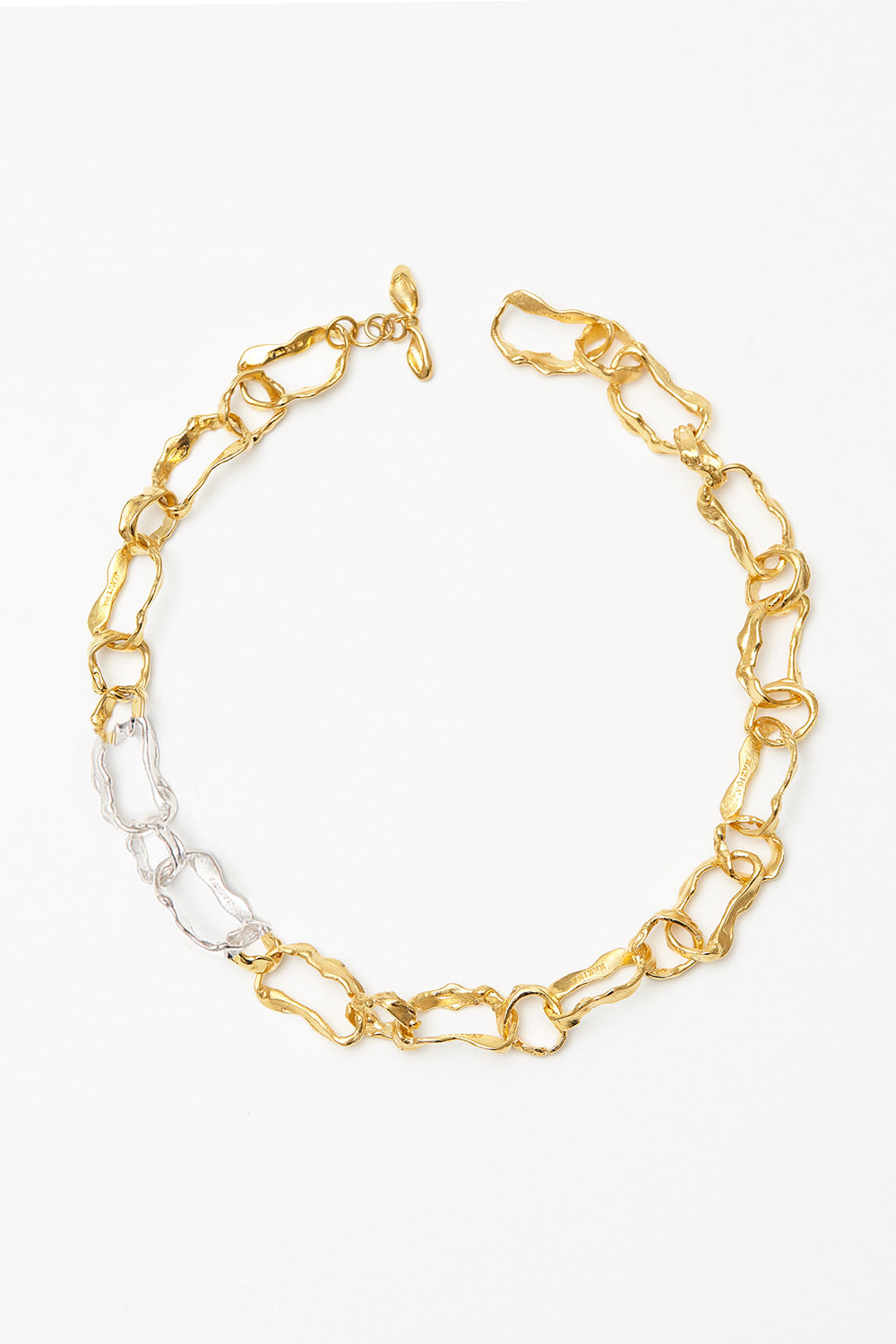 Gold de chain necklace - fasfas