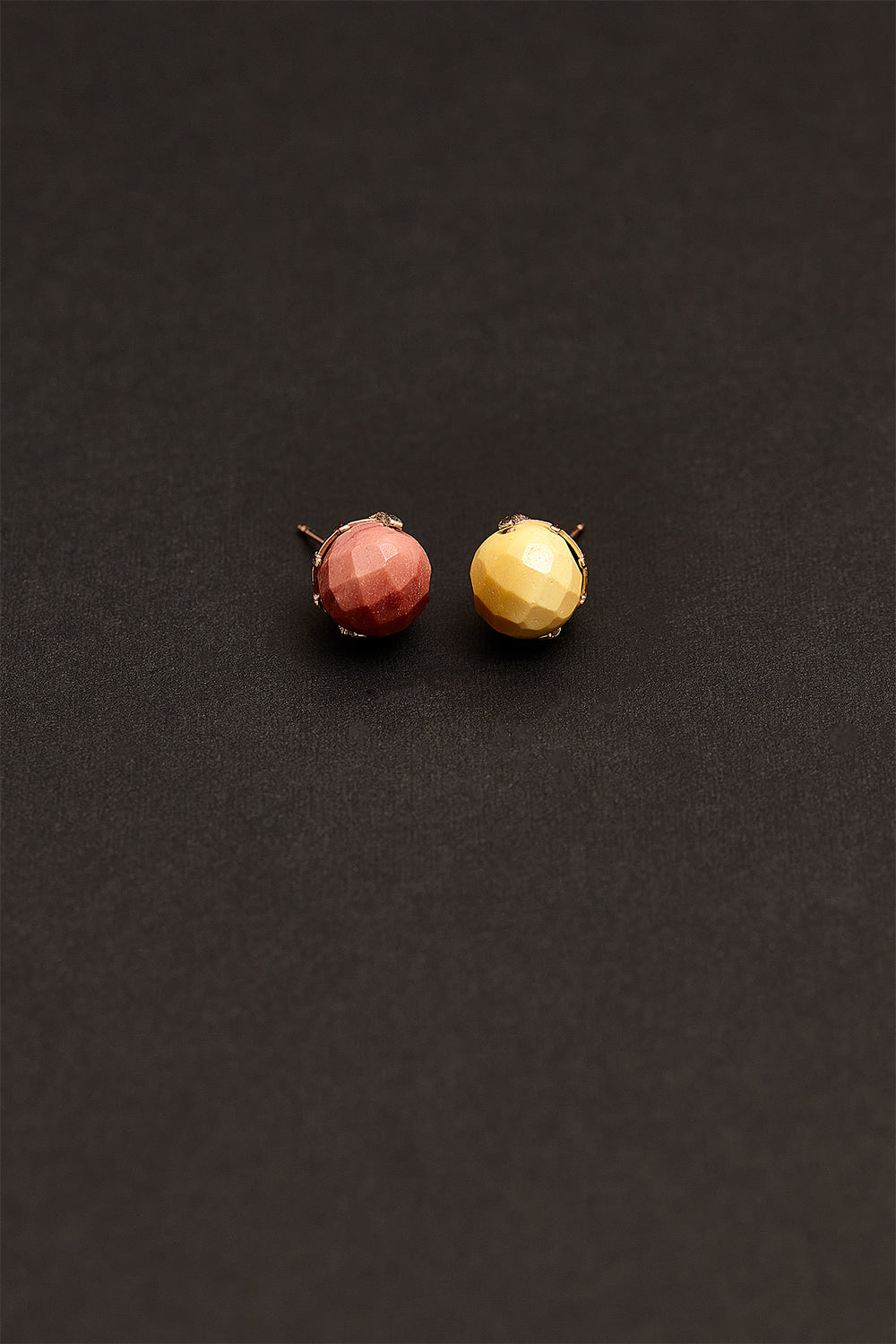 8mm mookaite earrings(clip-on-option) - fasfas