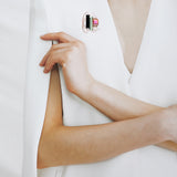 Dancing objet no.9 petit brooch green - fasfas