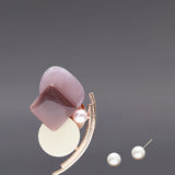 Mignon brooch+earrings set ivory - fasfas