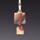 Mookaite velvet choker necklace (2.5cm) - fasfas