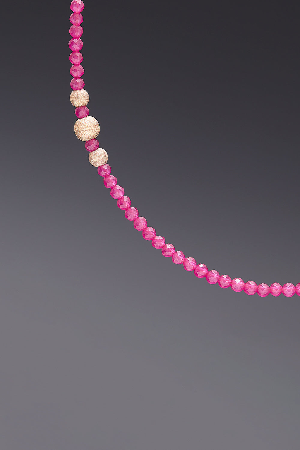 Invisible 2mm ruby necklace - fasfas