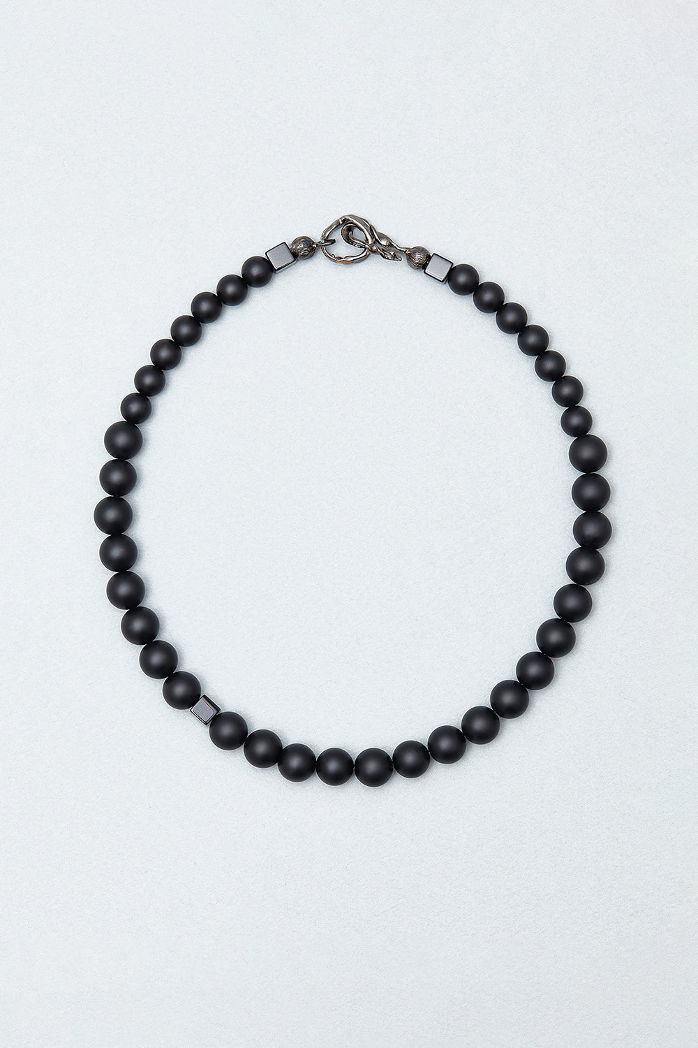 10mm matte onyx necklace - fasfas