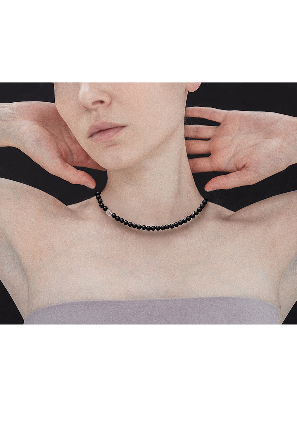6mm matte onyx necklace - fasfas