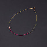 Invisible 2mm ruby necklace - fasfas
