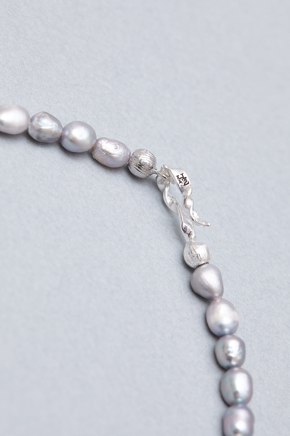 6.5mm grey freshwater pearl necklace - fasfas