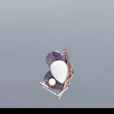 Dancing joli brooch purple - fasfas