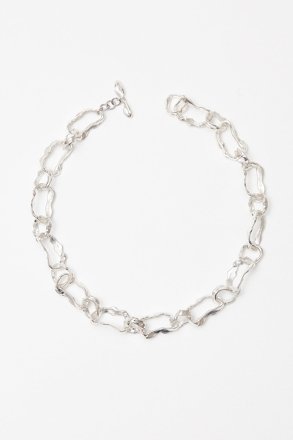 Silver de chain necklace - fasfas