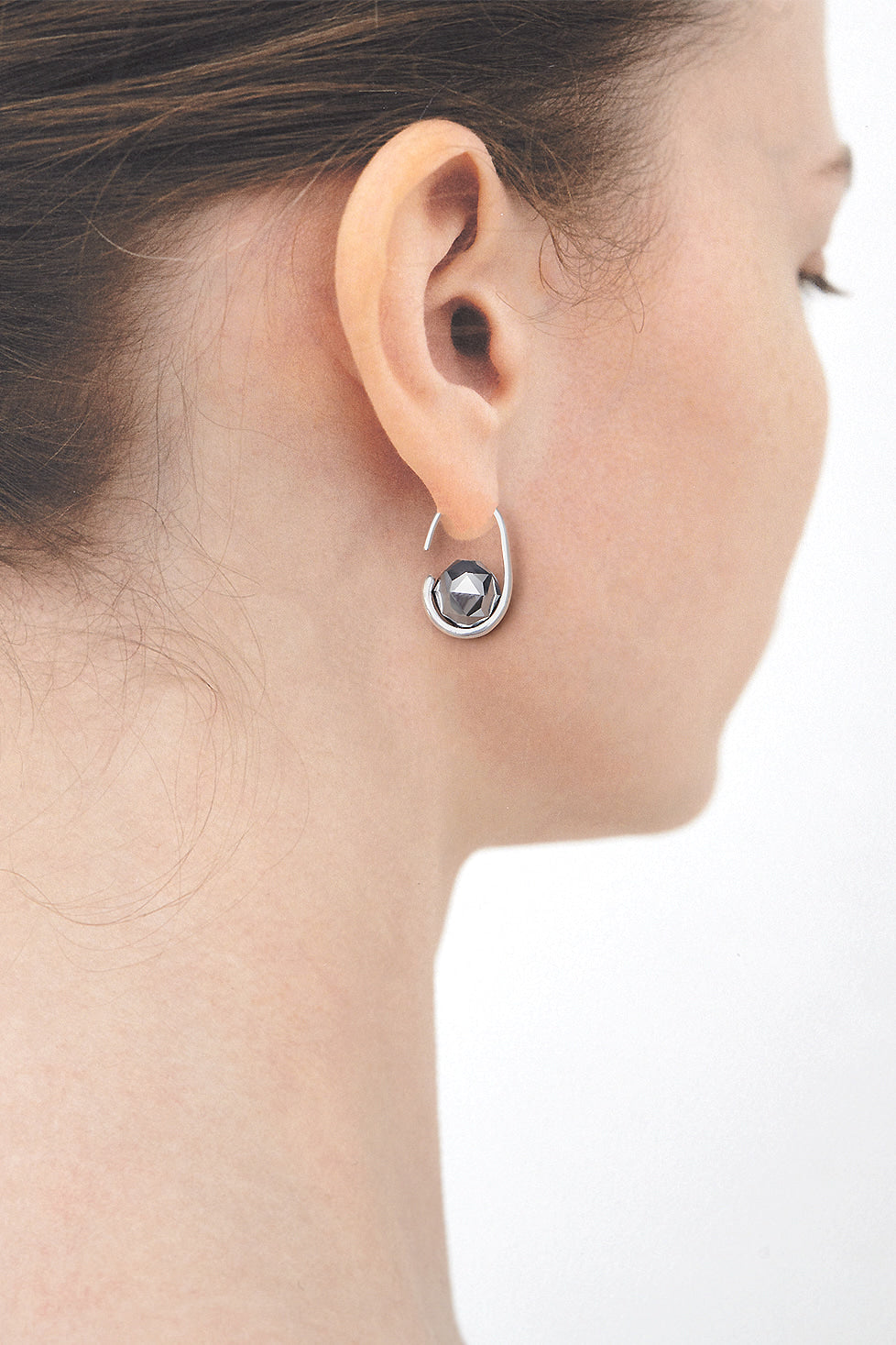 Terahertz oval hoop earrings - fasfas