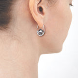 Terahertz oval hoop earrings - fasfas