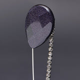 Blue sandstone safety pin brooc - fasfas