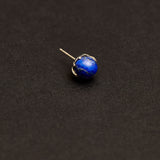 10mm apisLazuli earrings(clip-on-option) - fasfas