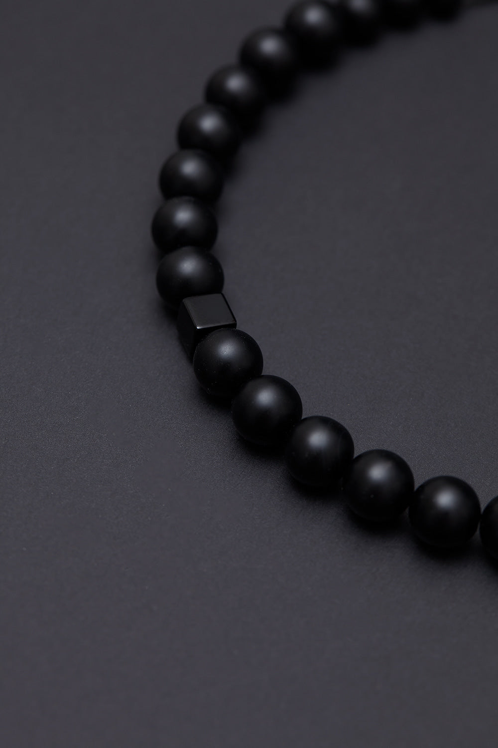 12mm matte onyx necklace - fasfas