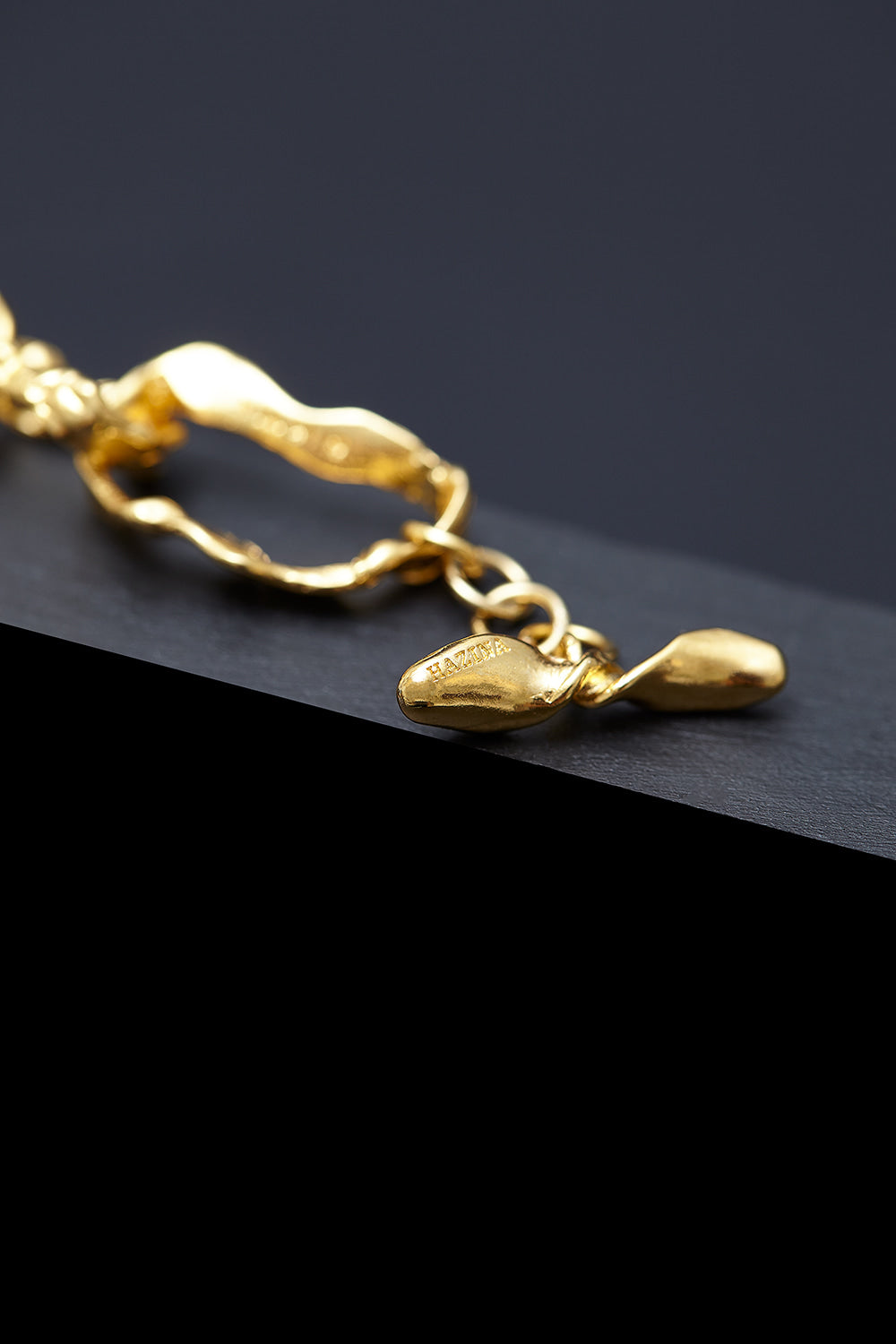 Gold de chain necklace - fasfas