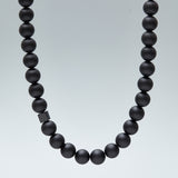 10mm matte onyx necklace - fasfas