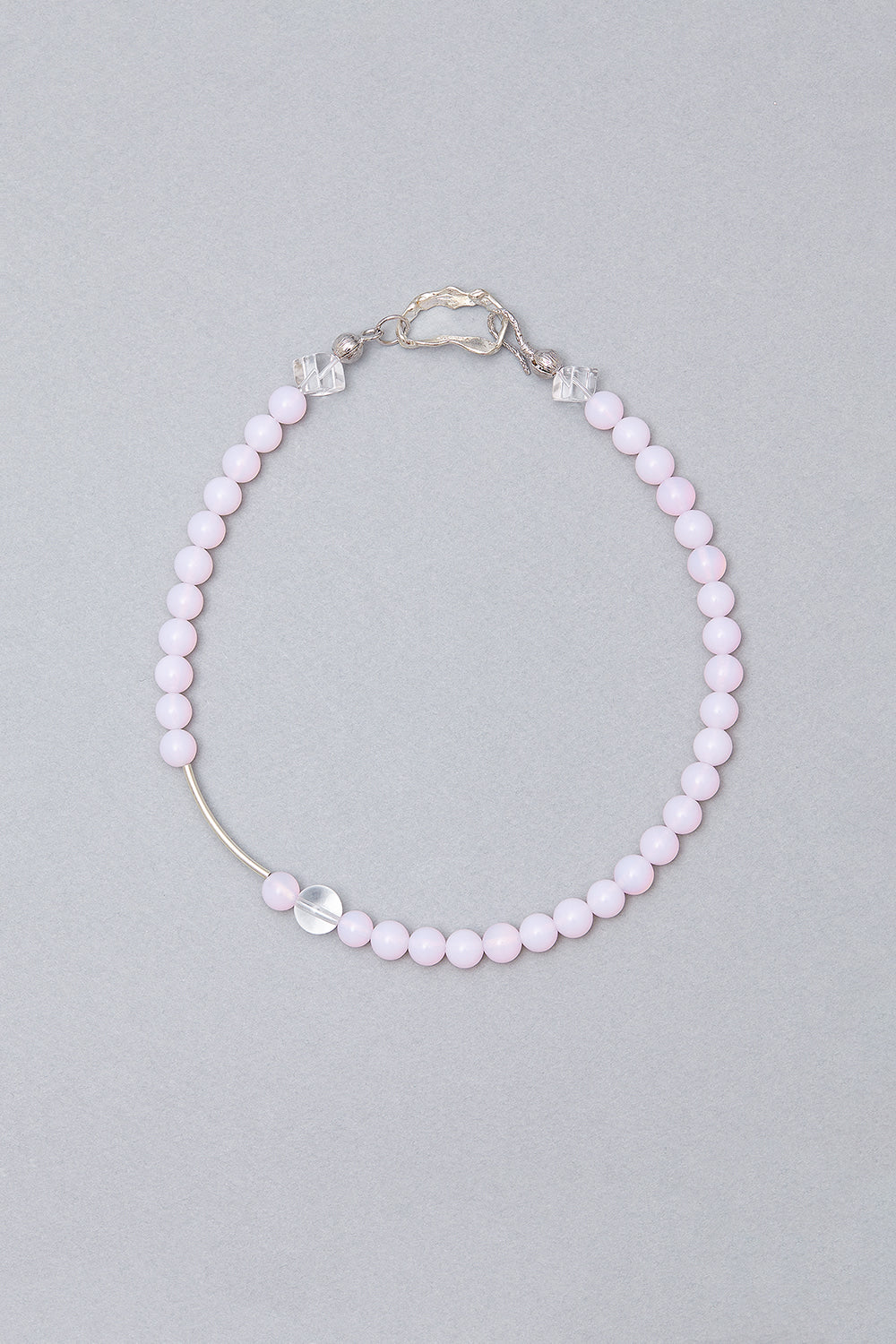 8m pink opal necklace - fasfas