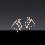 Dancing objet No.7 petit earrings - rosegold(clip-on earrings) - fasfas