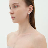 Etoile mismatched dramatic earrings silver - fasfas