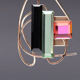 Dancing objet no.9 petit brooch green - fasfas