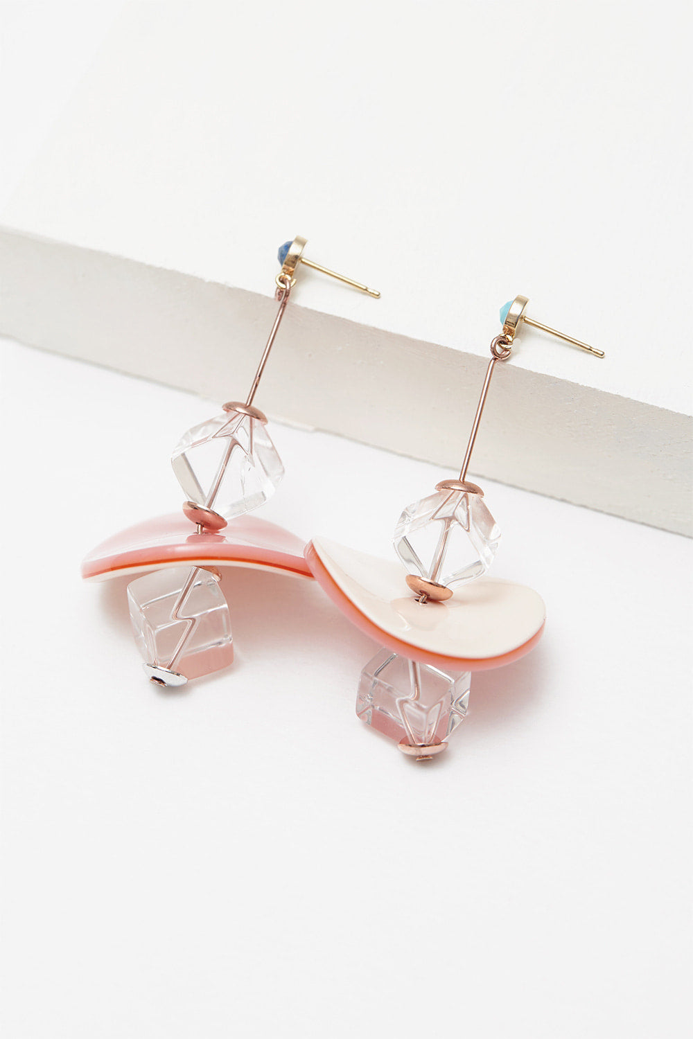 Pink funky you earrings - fasfas