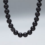 12mm matte onyx necklace - fasfas