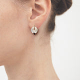 Moonstone oval hoop earrings - fasfas