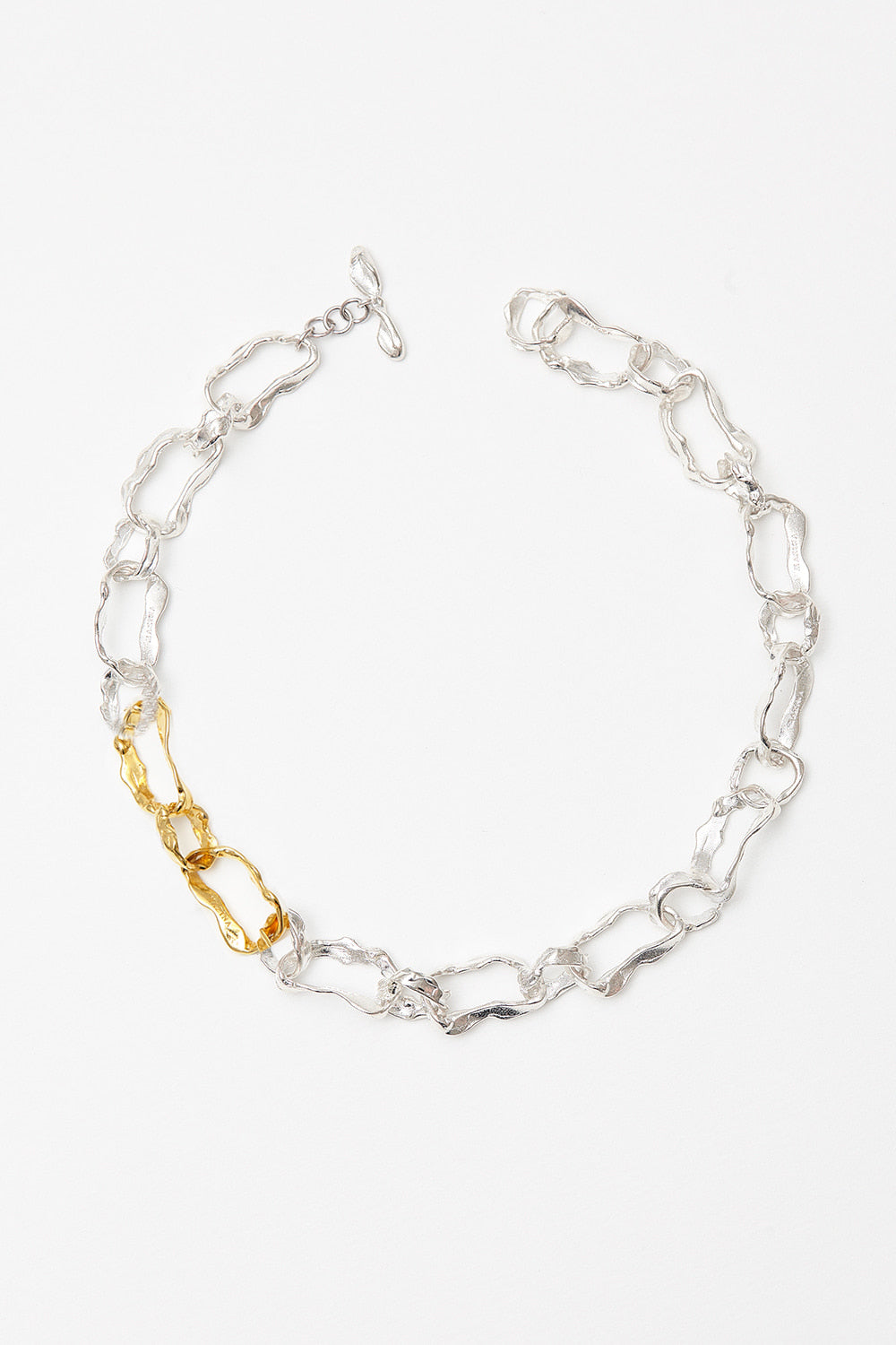 Silver de chain necklace - fasfas