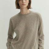 Cashmere 100% Alma essential sweater natural beige