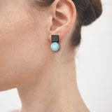 10mm amazonite onyx earrings(clip-on-option) - fasfas