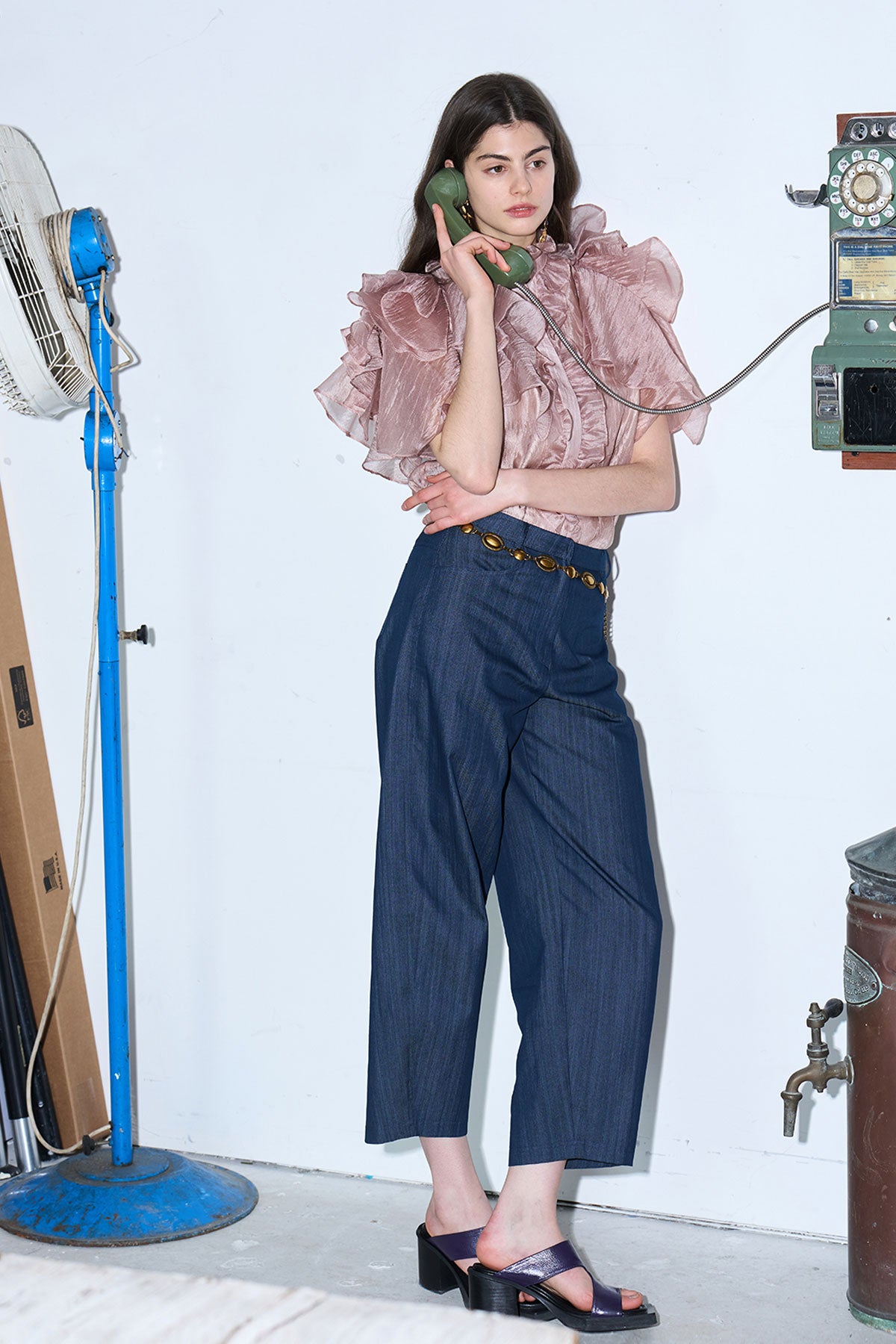 Baggy fit denim pants - fasfas