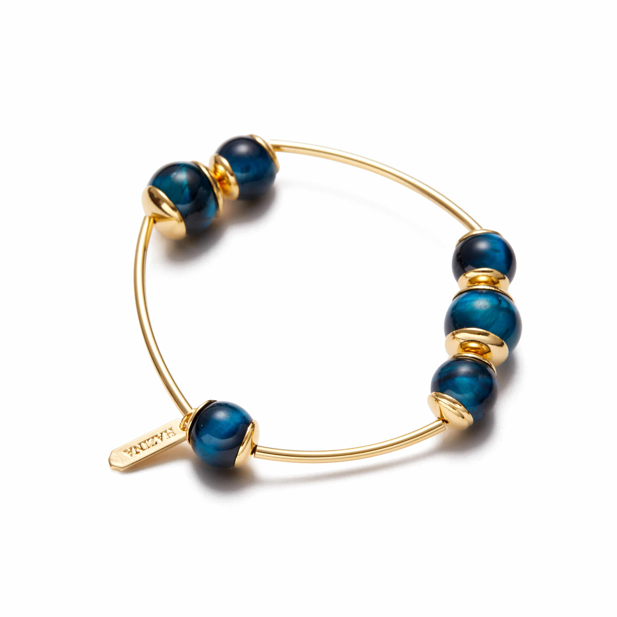 Blue hooseok multi bridge bracelet gold - fasfas