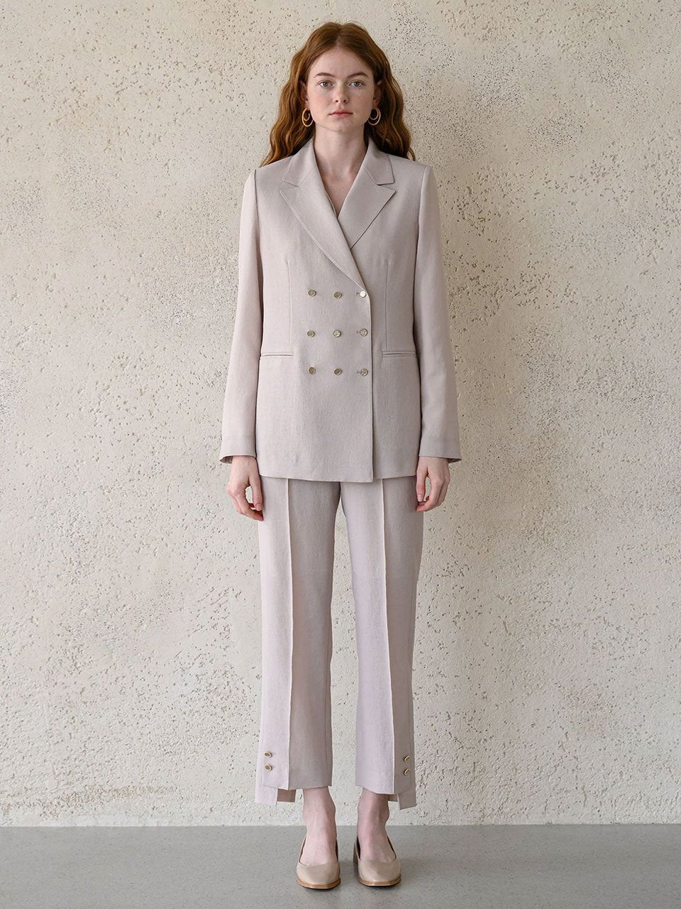 Button point tailored set-up jacket - fasfas