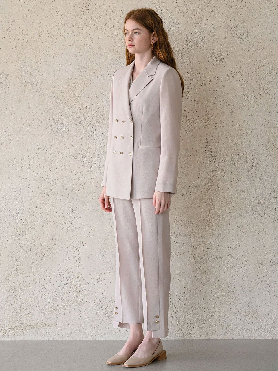Button point tailored set-up jacket - fasfas