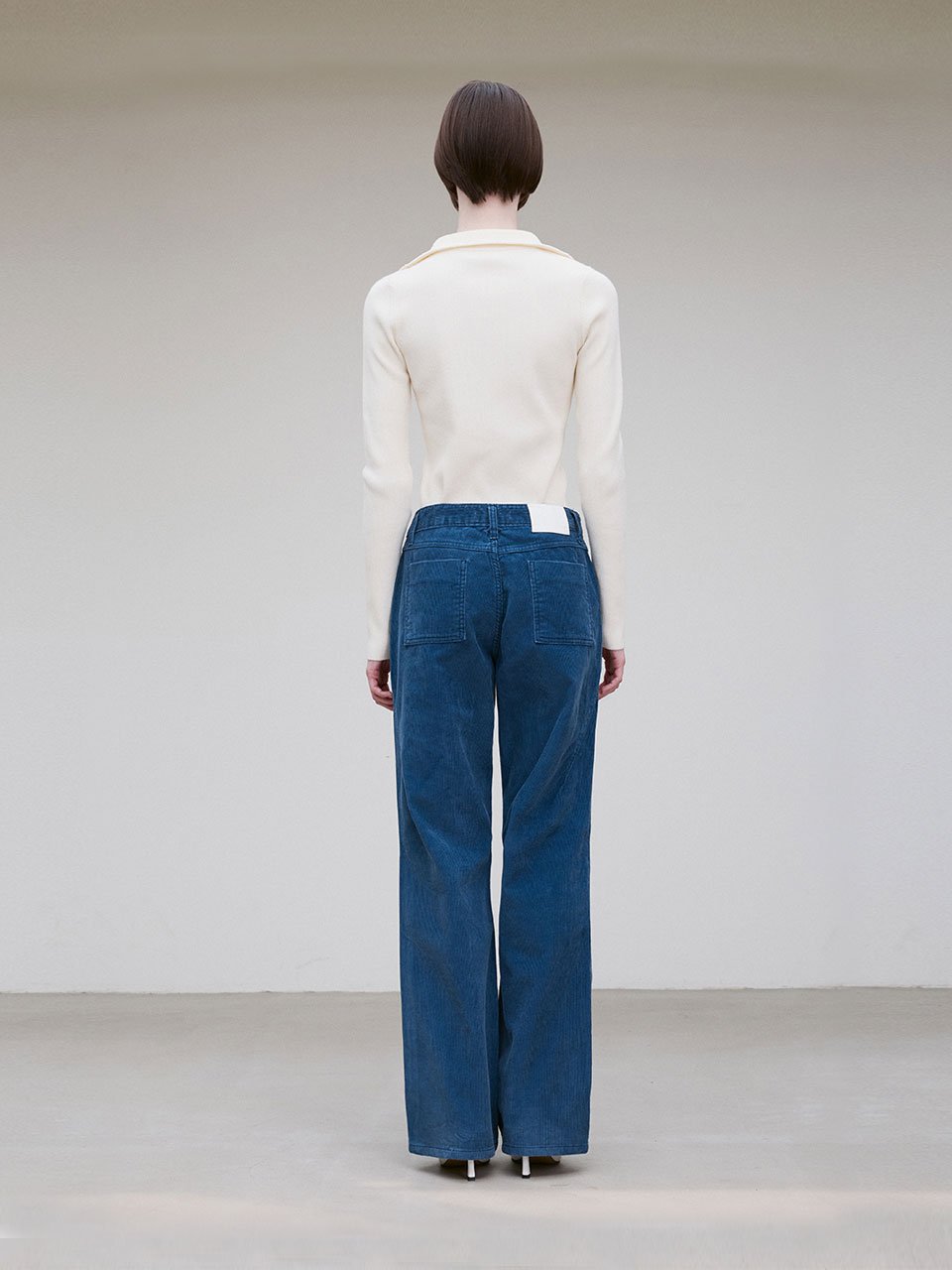 Corduroy parachute jean ash navy - fasfas