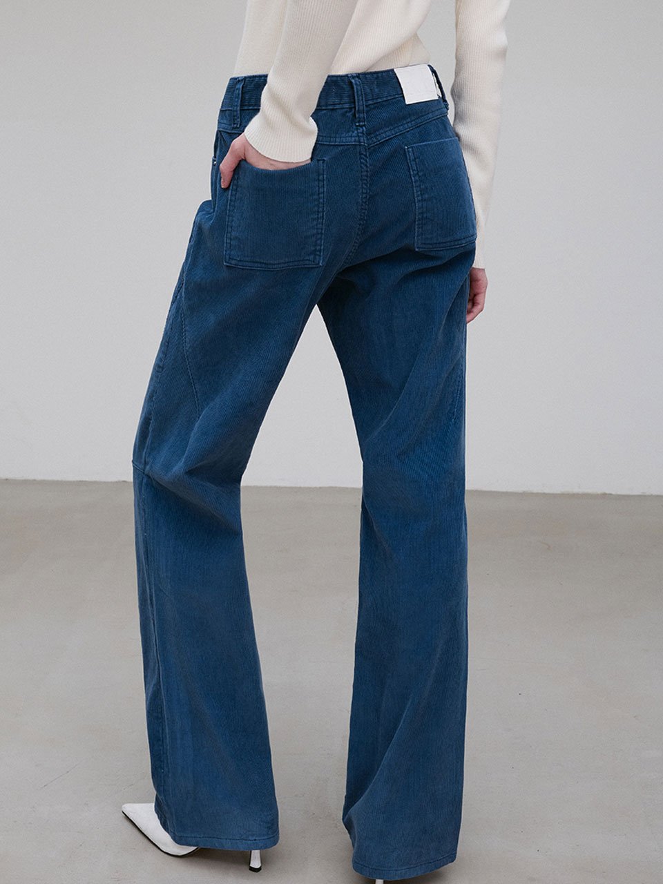 Corduroy parachute jean ash navy - fasfas